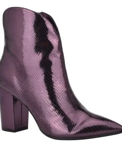 Nine West Metallic Mindset Umay Western Booties