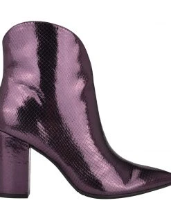 Nine West Metallic Mindset Umay Western Booties