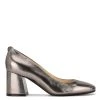Nine West Vibe 9x9 Block Heel Pumps Metallic Mindset
