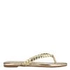 Nine West Metallic Mindset Wantit Flat Slide Sandals
