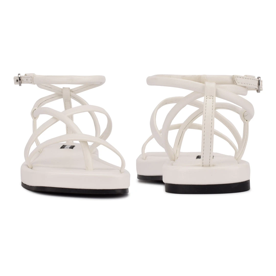 Nine West Shoes Waren Strappy Flat Sandals 6 Nine West Shoes Waren Strappy Flat Sandals