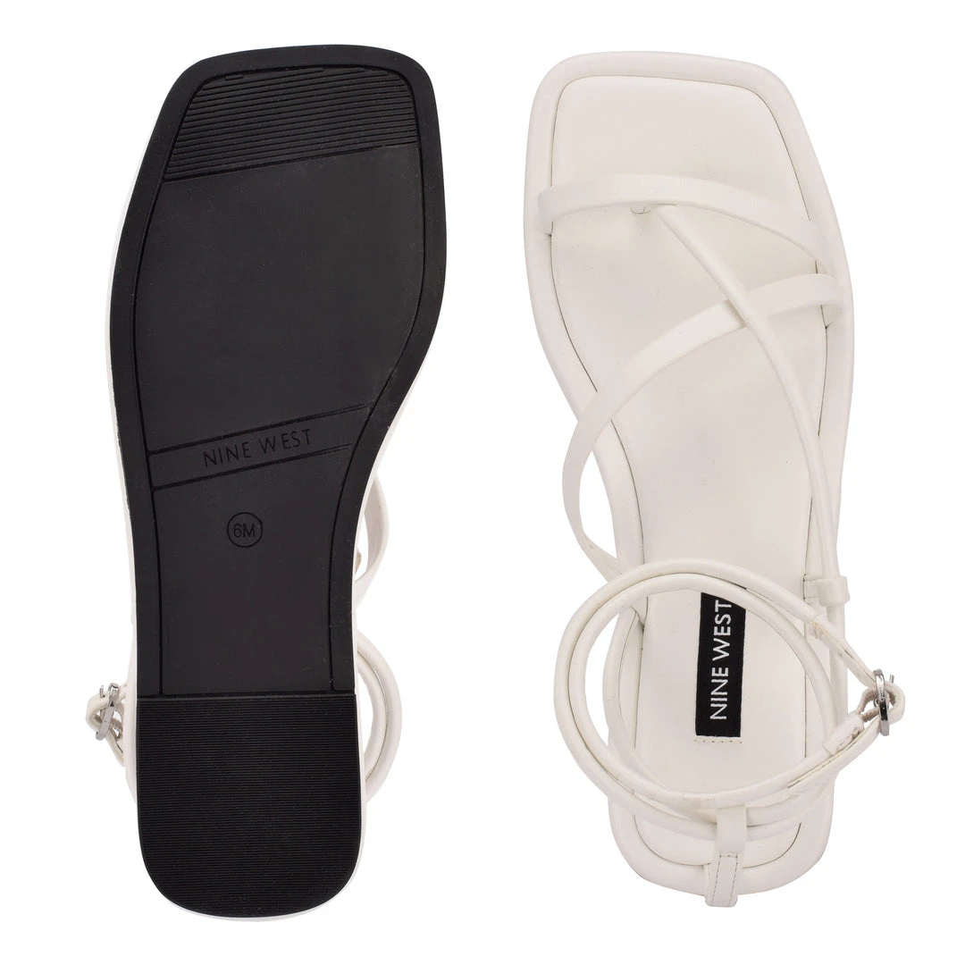 Nine West Shoes Waren Strappy Flat Sandals 7 Nine West Shoes Waren Strappy Flat Sandals