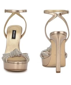 Nine West Wowzz Platform Dress Sandals High Impact Platforms 10 Nine West Wowzz Platform Dress Sandals High Impact Platforms