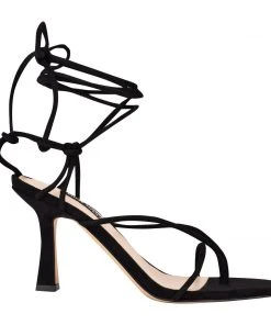 Nine West Lace It Up Yarin Ankle Wrap Heeled Sandal