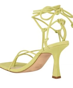 Nine West Lace It Up Yarin Ankle Wrap Heeled Sandal 9 Nine West Lace It Up Yarin Ankle Wrap Heeled Sandal