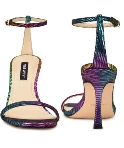 Nine West Yess Ankle Strap Sandals Heel Appeal