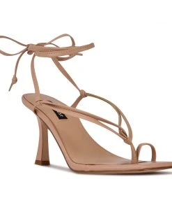 Nine West Yippie Ankle Wrap Heeled Sandal Lace It Up