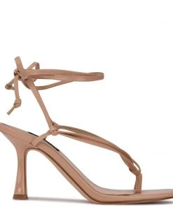 Nine West Yippie Ankle Wrap Heeled Sandal Lace It Up