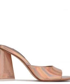 Nine West Yougo Heeled Slide Sandals