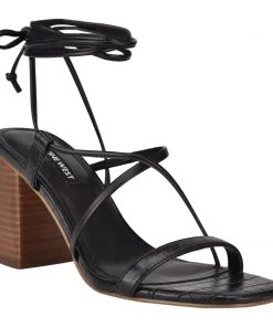 Nine West Young Ankle Wrap Heeled Sandal
