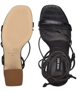 Nine West Young Ankle Wrap Heeled Sandal 11 Nine West Young Ankle Wrap Heeled Sandal