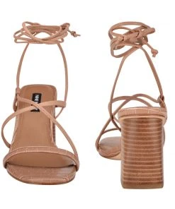 Nine West Lace It Up Young Ankle Wrap Heeled Sandal