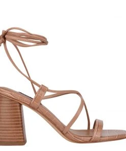 Nine West Lace It Up Young Ankle Wrap Heeled Sandal