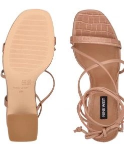 Nine West Lace It Up Young Ankle Wrap Heeled Sandal