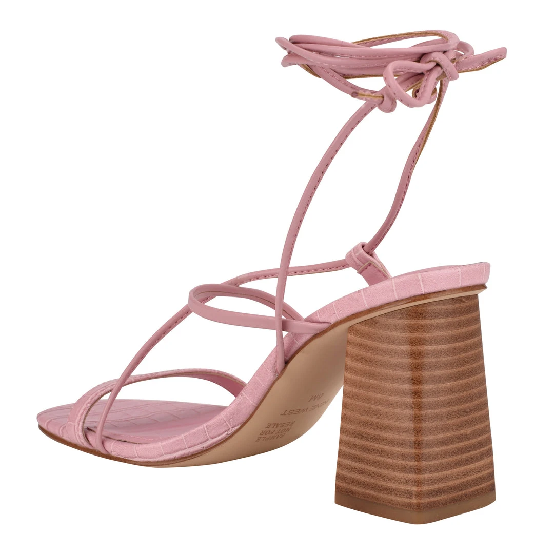 Nine West Young Ankle Wrap Heeled Sandal Lace It Up 5 Nine West Young Ankle Wrap Heeled Sandal Lace It Up