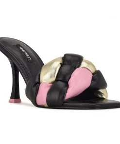 Nine West Yoyo Heeled Slide Sandals