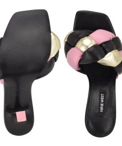 Nine West Yoyo Heeled Slide Sandals 11 Nine West Yoyo Heeled Slide Sandals