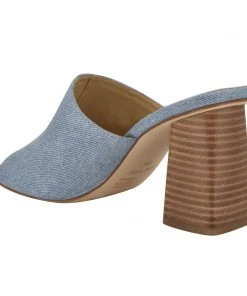 Nine West Heels Yuna Heeled Slide Sandals 9 Nine West Heels Yuna Heeled Slide Sandals