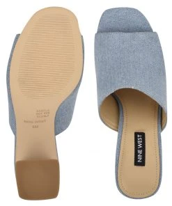 Nine West Heels Yuna Heeled Slide Sandals 11 Nine West Heels Yuna Heeled Slide Sandals