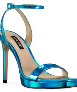 Nine West Zadie Ankle Strap Sandals High Impact Platforms