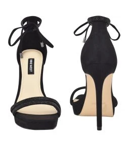 Nine West High Impact Platforms Zaedyn Ankle Tie Sandals