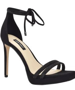 Nine West High Impact Platforms Zaedyn Ankle Tie Sandals