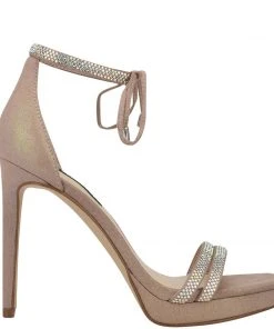 Nine West High Impact Platforms Zaedyn Ankle Tie Sandals