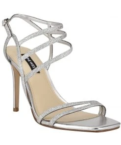 Nine West Metallic Mindset Zana Heeled Sandals