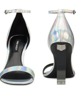 Nine West Metallic Mindset Zariah Ankle Strap Sandals 12 Nine West Metallic Mindset Zariah Ankle Strap Sandals