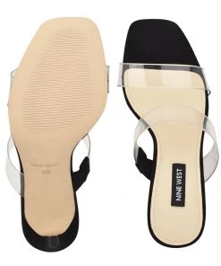 Nine West Heels Zarley Heeled Slide Sandals 13 Nine West Heels Zarley Heeled Slide Sandals