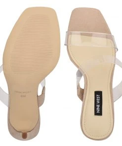 Nine West Heels Zarley Heeled Slide Sandals 13 Nine West Heels Zarley Heeled Slide Sandals