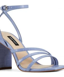 Nine West Heels Zelina Heeled Strappy Sandals 9 Nine West Heels Zelina Heeled Strappy Sandals