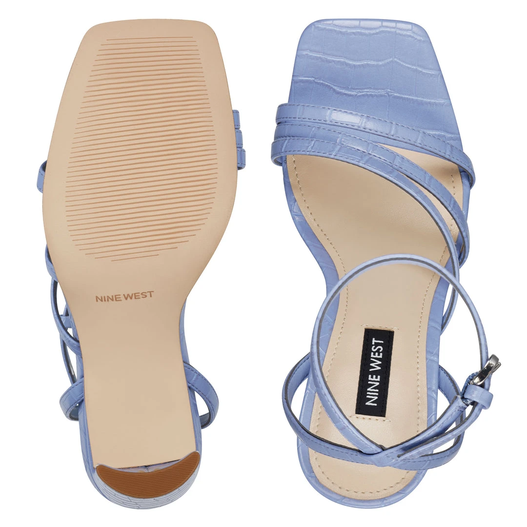 Nine West Heels Zelina Heeled Strappy Sandals 8 Nine West Heels Zelina Heeled Strappy Sandals