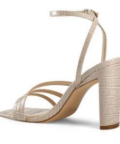 Nine West Zelina Heeled Strappy Sandals 10 Nine West Zelina Heeled Strappy Sandals
