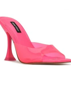 Nine West Color Pop Zooza Heeled Slide Sandals