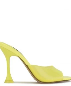 Nine West Zooza Heeled Slide Sandals Color Pop