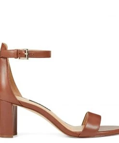 Nine West Shoes Pruce Ankle Strap Block Heel Sandals